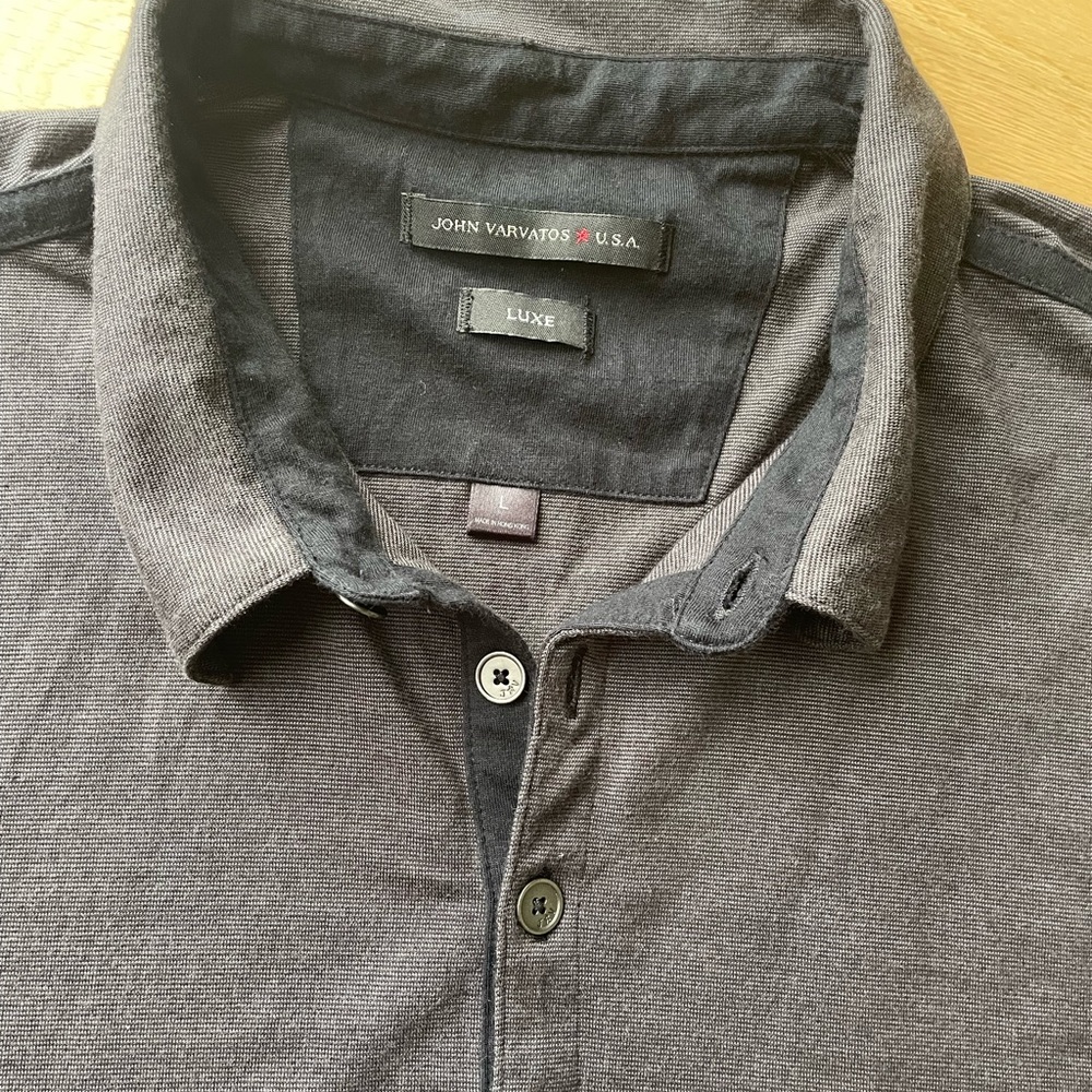 John Varvatos Charcoal Shirt